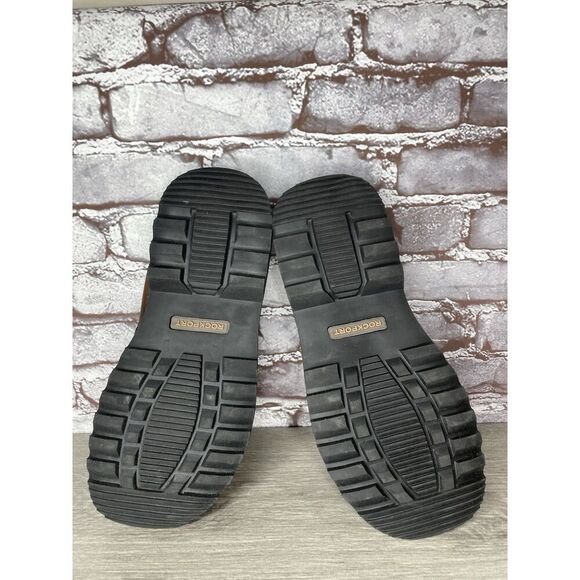 Rockport Brown Leather Cushion Open Toe Casual Slides Sandals Men Sz 11M US/44EU - Picture 8 of 16